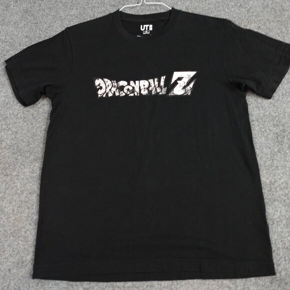 Uniqlo Dragonball T-shirt XS Black Spellout - Picture 1 of 5